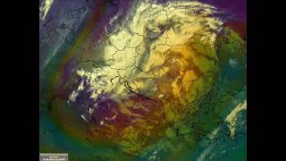 Cyclone Boris  satellite animation 1317092024 [upl. by Maker]