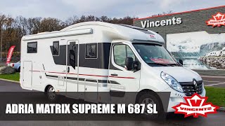 Så fungerar ADRIA MATRIX SUPREME M 687 SL  Vincents Husbil amp Husvagn [upl. by Notak]