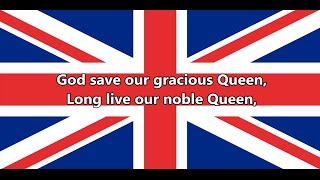 National anthem of the United Kingdom  God Save the Queen lyrics [upl. by Nikos]