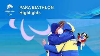 The Best of Para Biathlon at Beijing 2022 ⛷🔫  Paralympic Games [upl. by Eillim812]