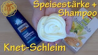 Slime KnetSchleim aus Speisestärke und Shampoo  nur 2 Zutaten [upl. by Riek477]