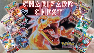 Pokemon Charizard Chest opening 6 packs of Pokemon cards [upl. by Elehcim]