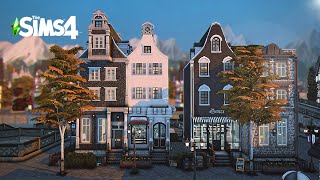 The Canal Houses  The Sims 4 Speed Build  Creating a Save File [upl. by Nevah379]