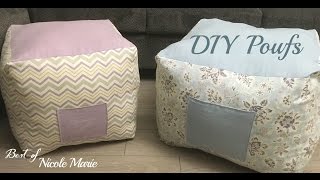 DIY Pouf Tutorial [upl. by Barbabra]