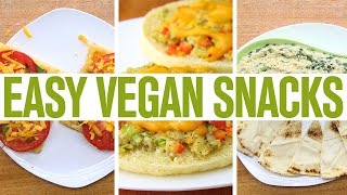 3 Vegan Snacks For Weight Loss Vegan Easy Recipes [upl. by Clarence]