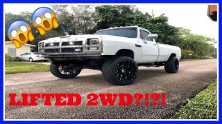 How To Lift A 2wd Truck  Firstgen Cummins  Front End ReBuild Kit [upl. by Enrica291]