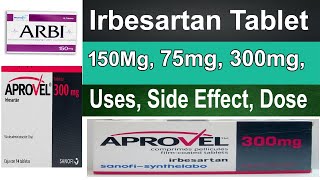 Irbesartan 150 mg 75 mg 300 mg in Hindi  Irbesartan pharmacology  Uses Side Effect Dosage [upl. by Ealasaid]