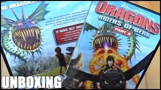 DRAGONS RIDERS OF BERK PART 2 DVD UNBOXING [upl. by Lletnahc]