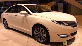 2015 Lincoln MKZ 20H  Exterior and Interior Walkaround  2015 Detroit Auto Show [upl. by Carbo973]