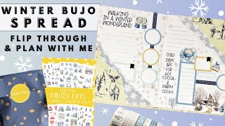 PLAN WITH ME amp FLIP THROUGH  WINTER BULLET JOURNAL SPREAD  NEW PLANYTHING SUBSCRIPTIONS [upl. by Lazar]