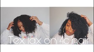 Texture softener on 4c hair and style [upl. by Av]