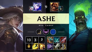 Ashe ADC vs Brand Legendary  EUW Master Patch 1422 [upl. by Roanna]