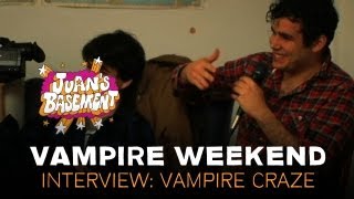 Vampire Weekend  Interview Vampire Craze  Juans Basement [upl. by Ecinuahs]