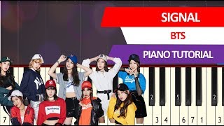 TWICE 트와이스  SIGNAL piano tutorial synthesia acoustic by Piano Sheet Music [upl. by Artnoed]