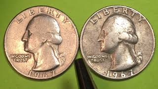 381 Million Dollars Worth Minted  1967 US Quarter Coins  8000 For A MS68 United States Quarter [upl. by Acirem]