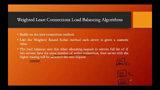 Load Balancing Technique  Weighted Least Connections Load Balancing  Part  4  Lecture  34 [upl. by Airemaj76]