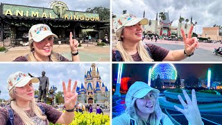 4 Parks 1 Day First Day of AllDay Park Hopping at Disney World  Rides Cosmic Rewind amp A Storm [upl. by Ries967]