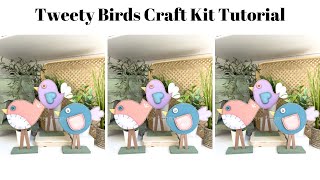 Cute DIY Tweety Bird Craft kit tutorial [upl. by Neeka524]