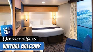 Odyssey of the Seas  Interior Virtual Balcony  Full Walkthrough Tour amp Review 4K [upl. by Racso414]