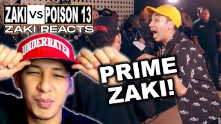 𝐙𝐚𝐤𝐢 𝐑𝐞𝐚𝐜𝐭𝐬  Zaki vs POISON 13  Prime Zaki [upl. by Neiviv]