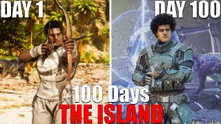 I Spent 100 Days on The Island in ARK Survival Ascended [upl. by Tessi]