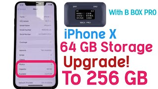 Upgrade iPhone X 64GB Storage to 256GB With B BOX PRO  iPhone Memory Upgrade 64GB To 256Gb [upl. by Ebeneser534]