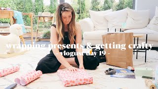 Wrapping Otties Birthday Presents amp Getting Crafty  Vlogust Day 19 [upl. by Acitel919]