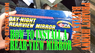 DIY Humvee Upgrade  How to Install Rear View Mirror in HMMWV  GearReportcom [upl. by Tallia]