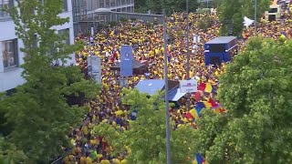 Fan walk Romania la Koln înainte de meciul cu Belgia Imagini superbe cu suporterii români [upl. by Dobson]