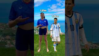 My Height vs Famous Footballers 🙈📏 [upl. by Leissam]