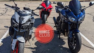 Yamaha R1 vs MT10 vs FZ1  Inline4 Cylinder Sportbike Showdown [upl. by Gustaf]