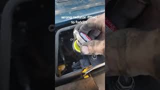 Wrong radiator fitted to forklift needs to be removed and correct one fitted [upl. by Lecia]