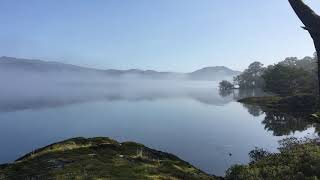 A beautiful foggy morning Inchconnachan island Wallaby island [upl. by Burl]