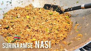 Surinaamse nasi maken nasi goreng receptSurinamese fried rice recipe [upl. by Hamrnand]