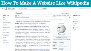 How To Make A Website Like Wikipedia  How to Install MediaWiki [upl. by Arv570]