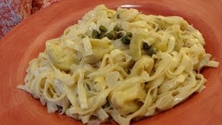 Canned Artichoke Heart Recipe  Artichoke and Caper Pasta [upl. by Lamprey]