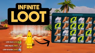 How to get UNLIMITED Granite Planks and Cord  LEGO Fortnite [upl. by Valentijn]