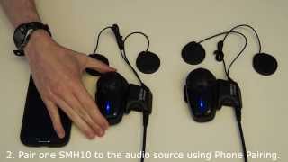 Music Sharing on Two Sena SMH10 Headsets [upl. by Hna48]