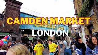 London Camden Market Walk 4K  London Summer Walk 2023  London Funky Shops Market Street Food [upl. by Tabb]