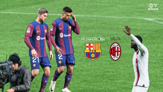 FCB VS MILAN MATCH HIGHLIGHTS [upl. by Hildy]