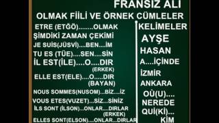 FRANSIZCA ÖĞRENİYORUM 1 14112016 ETRE FİİLİ [upl. by Danaher]