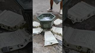 How to make Cement flower pot at home part 528 [upl. by Sema]