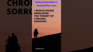 Which nurse developed the theory of chronic sorrow nursingexam [upl. by Darb]