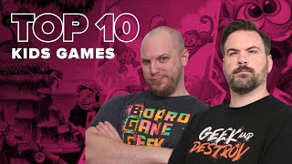 Top 10 Kids Games  BGG Top 10 w The Brothers Murph [upl. by Dowzall]