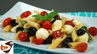 Pasta fredda insalata veloce con pomodori e mozzarella  Ricette estive [upl. by Smada146]