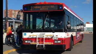 TTC Orion VII OG HEV 1102  Line 2 Shuttle Bus [upl. by Gnolb]