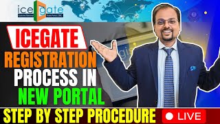 ICEGATE Registration 2024  How to register in ICEGATE portal for Custom Clearance  Import amp Export [upl. by Arabel]