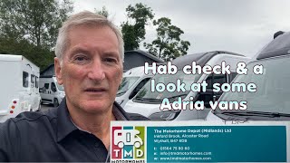 Hab Check and a look around some Adria Motorhomes and Vans at TMD [upl. by Yle]