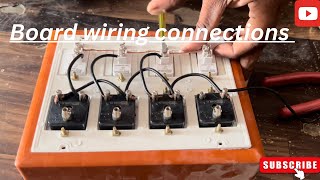 Board wiring connectionsboard ki wiring kaise Kare board connection 2025 [upl. by Ziwot]