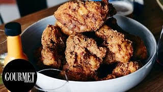 Hartsyards signature fried chicken  Gourmet Traveller [upl. by Relyc]